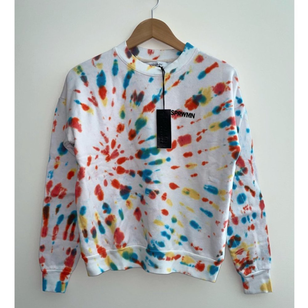 SPRWMN Cotton Logo Sweatshirt in Jelly Bean